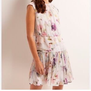 Ted Baker London Floral Mini Dress - Multicolor